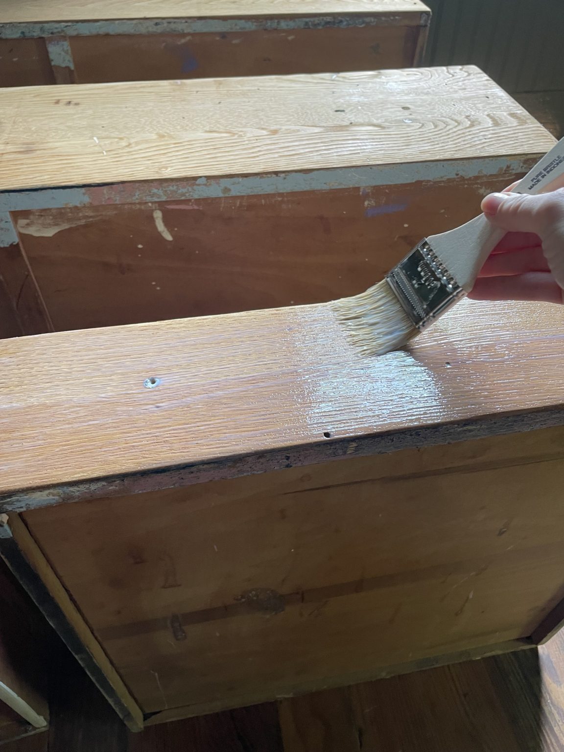 Spring One Room Challenge Week Six How to Remove Veneer from Wood